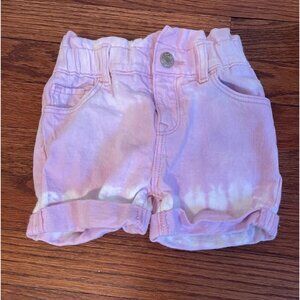 Baby Gap Girls Just Like Mom Short Pink Ombré Tie Dye 18-24m EUC